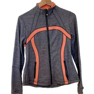 Lululemon Define Jacket Heather Grey & Apricot